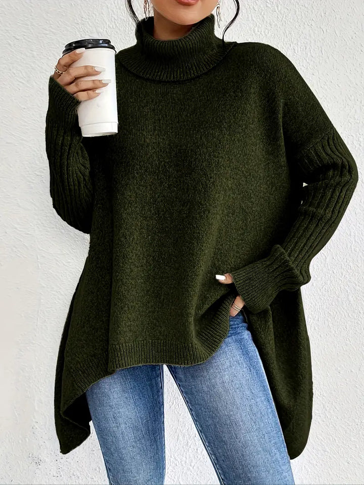 Elowen | Oversized Knit Turtleneck Sweater