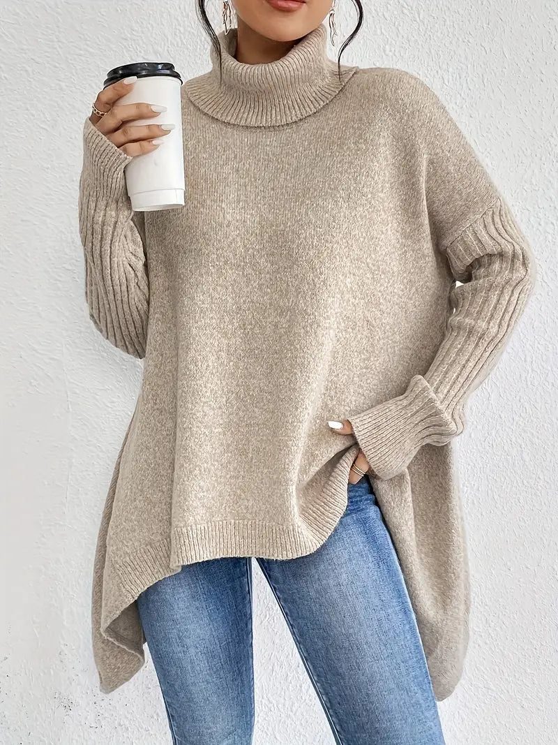 Elowen | Oversized Knit Turtleneck Sweater