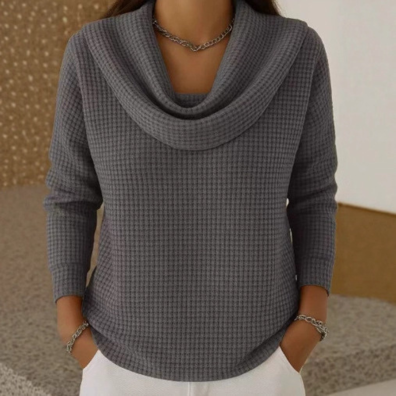 Dahlia | Textured Sweater with Collar