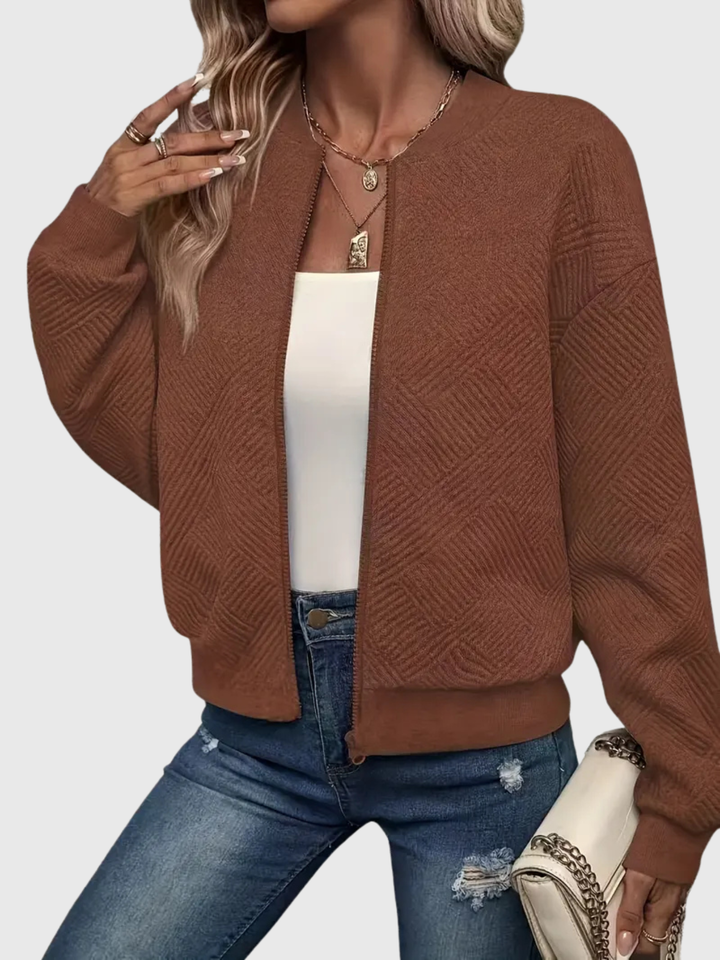 Laurie | Textured Zip Jacket