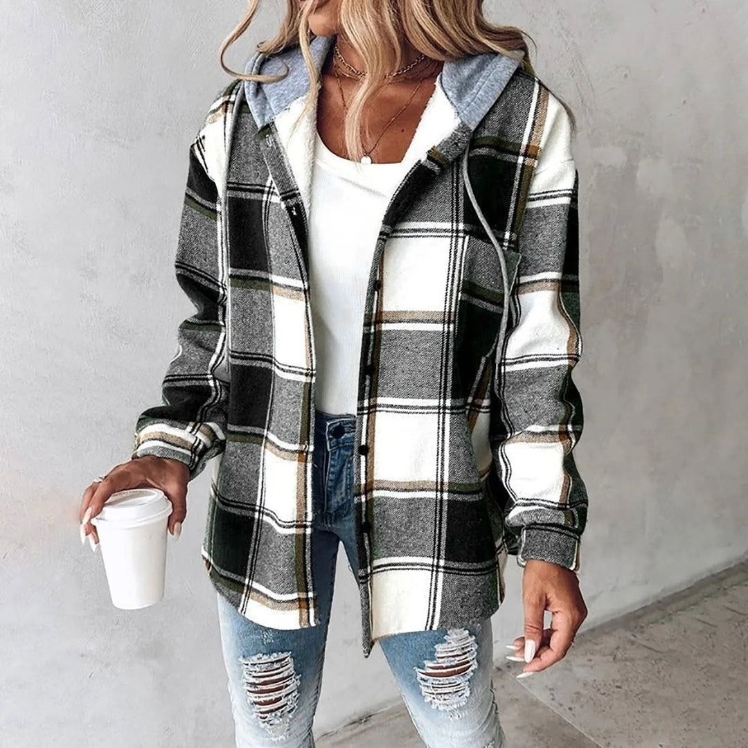 Brigitte | Cozy Plaid Jacket