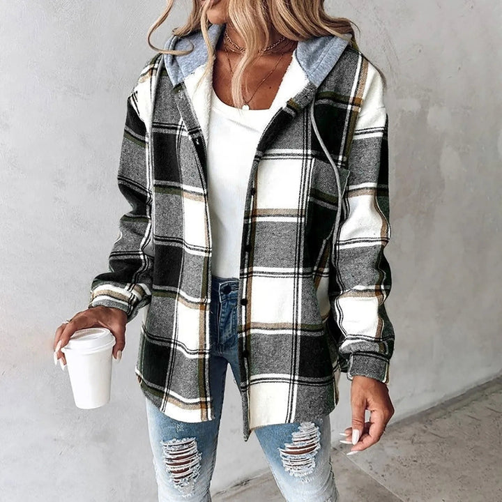 Brigitte | Cozy Plaid Jacket