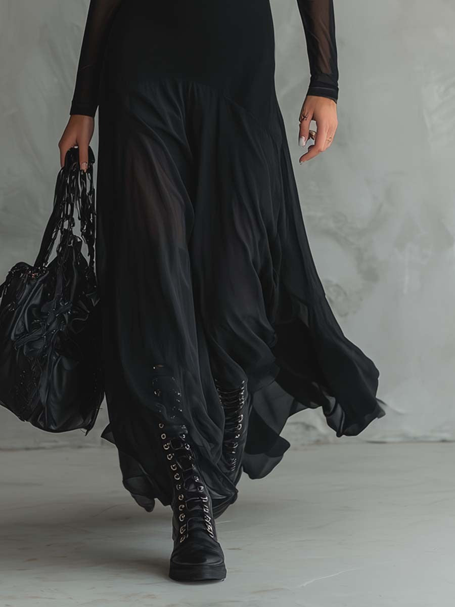Lucinda | Elegant Draped Maxi Dress